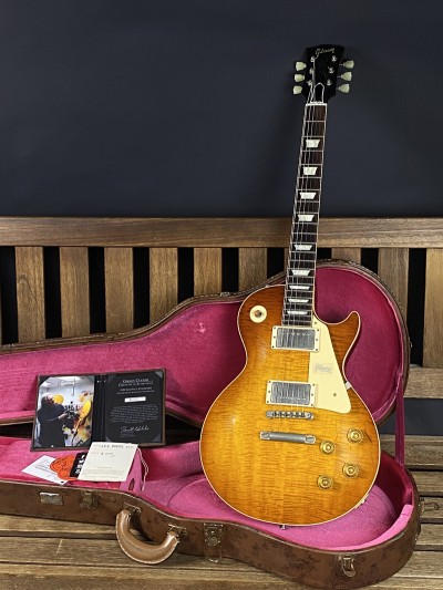 Gibson Custom 2021 59 Les Paul Tom Murphy Painted Brazilian Rosewood Murphy Burst